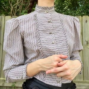 Vintage 1970s Lanz Originals prairie style blouse